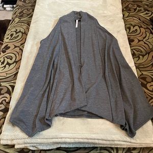 Gray Open Front Vest